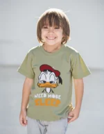Kids' Oversized Cotton T-Shirt with Need to Sleep Print - Image 6