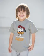 Kids' Oversized Cotton T-Shirt with Need to Sleep Print - Image 3