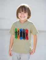 ⁦تى شيرت أطفالى قطن أوفر سايز مطبوع Avengers⁩ - الصورة ⁦2⁩