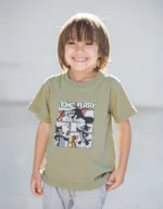 ⁦تي شيرت أطفالى قطن أوفر سايز مطبوع Tom & Jerry⁩ - الصورة ⁦4⁩