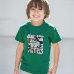 تي شيرت أطفالى قطن أوفر سايز مطبوع Tom & Jerry