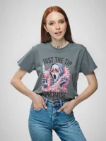 Girls' Teen Cotton Oversized Printed I Promise T-Shirt