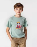 Naruto Printed Oversized Polyester Kids T-Shirt - Image 2