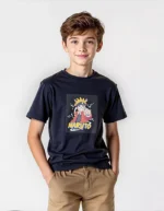 Naruto Printed Oversized Polyester Kids T-Shirt - Image 4
