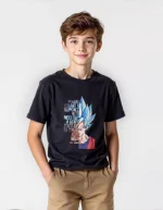 Dragon Ball Z Printed Oversized Polyester Kids T-Shirt