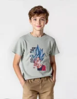 Dragon Ball Z Printed Oversized Polyester Kids T-Shirt - Image 4
