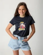 Girls' Naruto Printed Oversized Polyester T-Shirt - Image 3