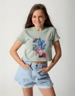 Girls' Dragon Ball Z Printed Polyester Oversized T-Shirt - Image 3