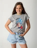 Girls' Dragon Ball Z Printed Polyester Oversized T-Shirt - Image 4