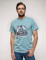 ⁦تى شيرت رجالى بوليستر أوفر سايز مطبوع 21ST BOYZ⁩ - الصورة ⁦2⁩