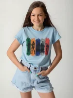 ⁦تى شيرت وسط قطن أوفر سايز مطبوع  Avengers⁩ - الصورة ⁦7⁩