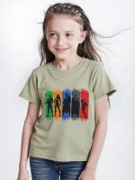 ⁦تى شيرت أطفالى بناتى قطن أوفر سايز مطبوع Avengers⁩ - الصورة ⁦2⁩