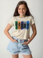 ⁦تى شيرت وسط قطن أوفر سايز مطبوع  Avengers⁩ - الصورة ⁦6⁩