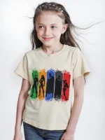 ⁦تى شيرت أطفالى بناتى قطن أوفر سايز مطبوع Avengers⁩ - الصورة ⁦7⁩