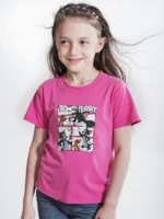 ⁦تي شيرت أطفالى بناتى قطن أوفر سايز مطبوع Tom & Jerry⁩ - الصورة ⁦6⁩