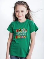 Girls' oversized cotton T-shirt, printed with CARTOON NETWORK