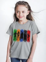 ⁦تى شيرت أطفالى بناتى قطن أوفر سايز مطبوع Avengers⁩ - الصورة ⁦4⁩