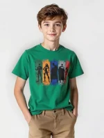 Boys' Avengers Printed Oversized Cotton T-Shirt - Image 2