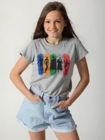 ⁦تى شيرت وسط قطن أوفر سايز مطبوع  Avengers⁩ - الصورة ⁦5⁩