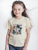 ⁦تي شيرت أطفالى بناتى قطن أوفر سايز مطبوع Tom & Jerry⁩ - الصورة ⁦5⁩