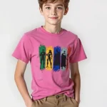 تى شيرت وسط أولادى قطن أوفر سايز مطبوع  Avengers