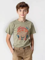 Boys' Oversized Cotton T-Shirt with I'm Gaming Print - Image 4